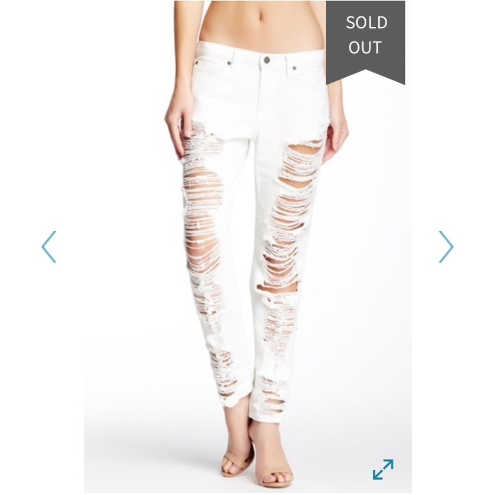 Pistola white distressed pants size 29